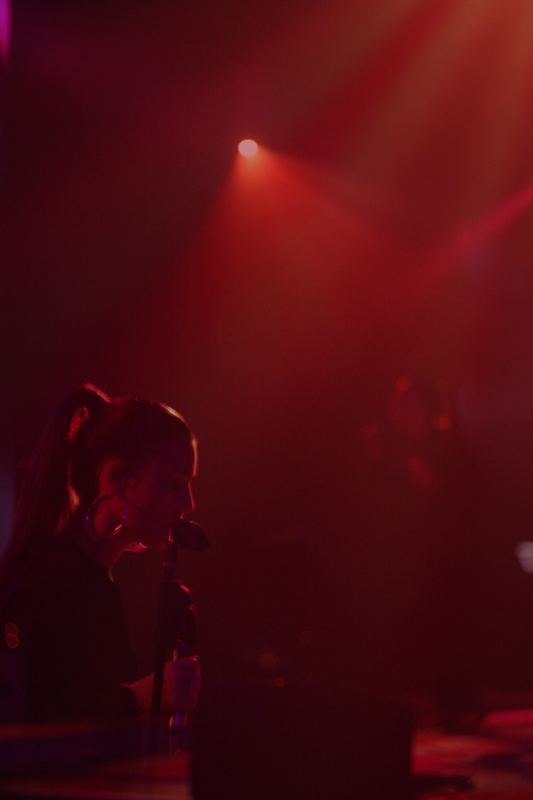 Jessie Ware — Mountain Oasis Electronic Music Summit, Asheville, North Carolina (2013). Color photograph by Jeff Pearson.